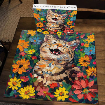 Puzzle puzzle per gatti impressionisti 1000 pezzi